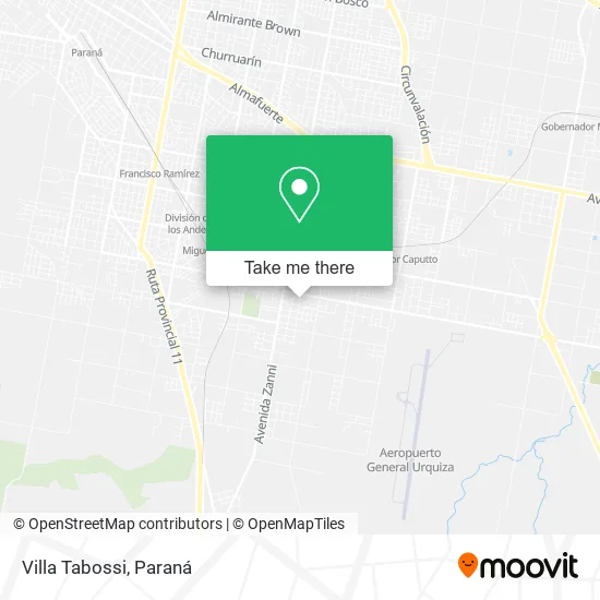 Mapa de Villa Tabossi
