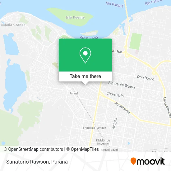 Mapa de Sanatorio Rawson