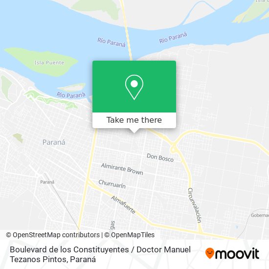 Boulevard de los Constituyentes / Doctor Manuel Tezanos Pintos map