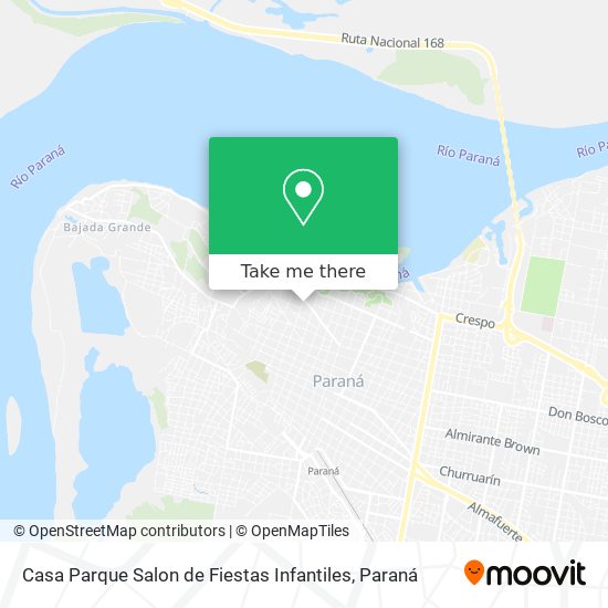 Casa Parque Salon de Fiestas Infantiles map