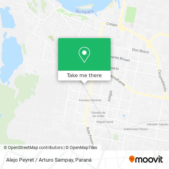 Mapa de Alejo Peyret / Arturo Sampay