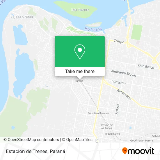 Mapa de Estación de Trenes