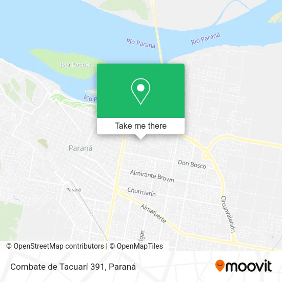 Combate de Tacuarí 391 map