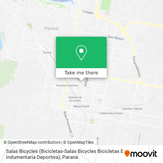 Salas Bicycles (Bicicletas-Salas Bicycles Bicicletas E Indumentaria Deportiva) map