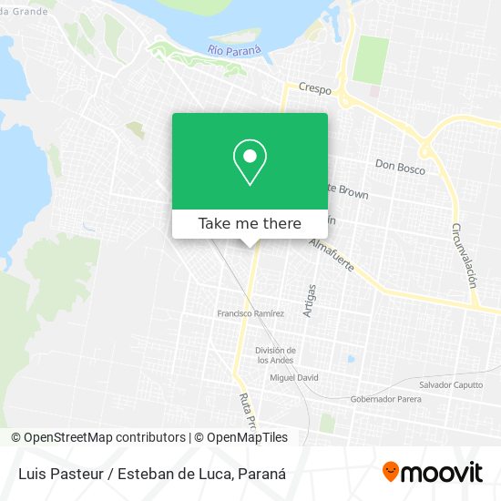 Mapa de Luis Pasteur / Esteban de Luca