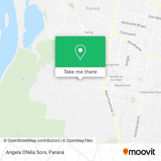 Mapa de Angela Ofelia Sors