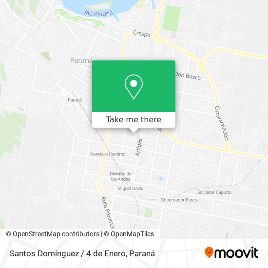 Santos Domínguez / 4 de Enero map