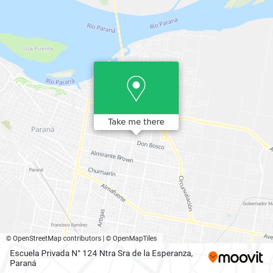 Escuela Privada N° 124 Ntra Sra de la Esperanza map