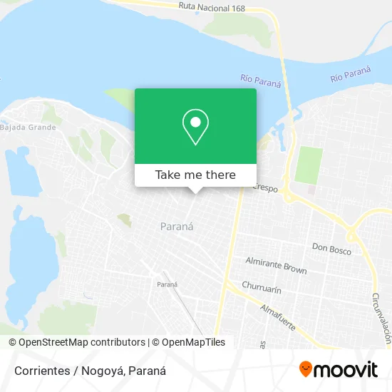 Corrientes / Nogoyá map