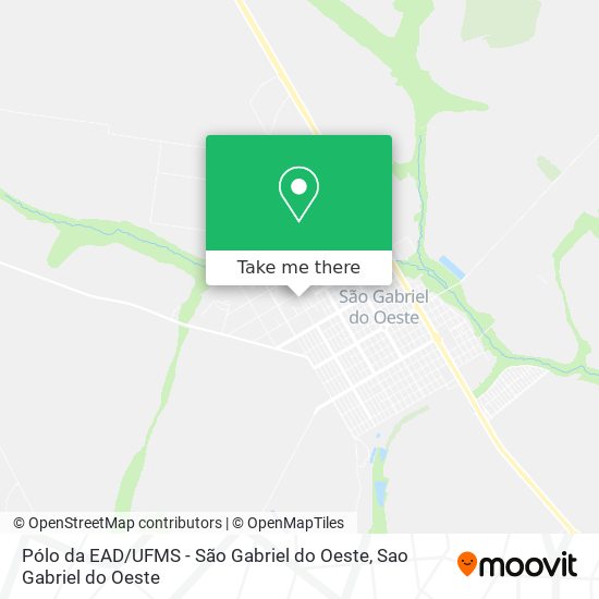 Pólo da EAD / UFMS - São Gabriel do Oeste map