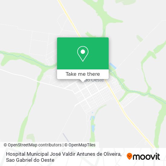 Hospital Municipal José Valdir Antunes de Oliveira map