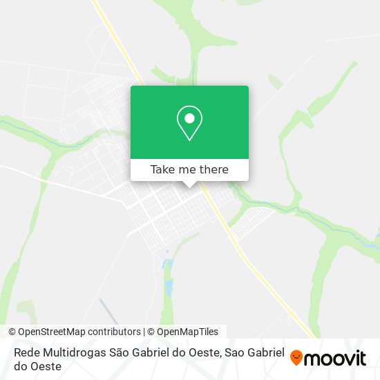 Rede Multidrogas São Gabriel do Oeste map