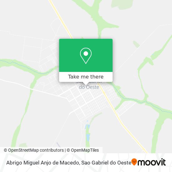 Mapa Abrigo Miguel Anjo de Macedo