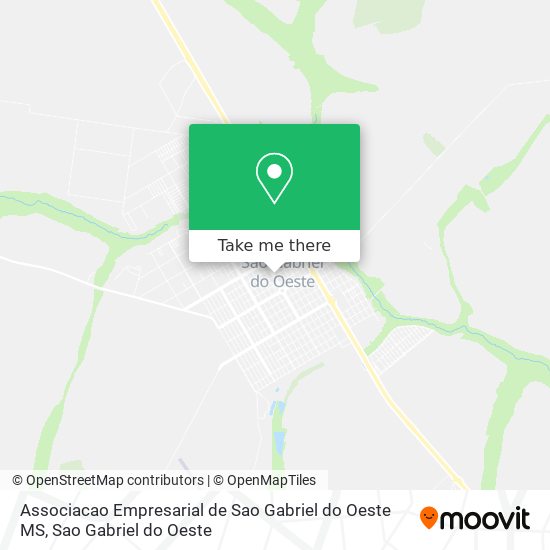Mapa Associacao Empresarial de Sao Gabriel do Oeste MS