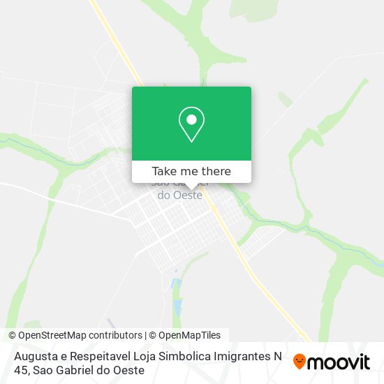 Augusta e Respeitavel Loja Simbolica Imigrantes N 45 map