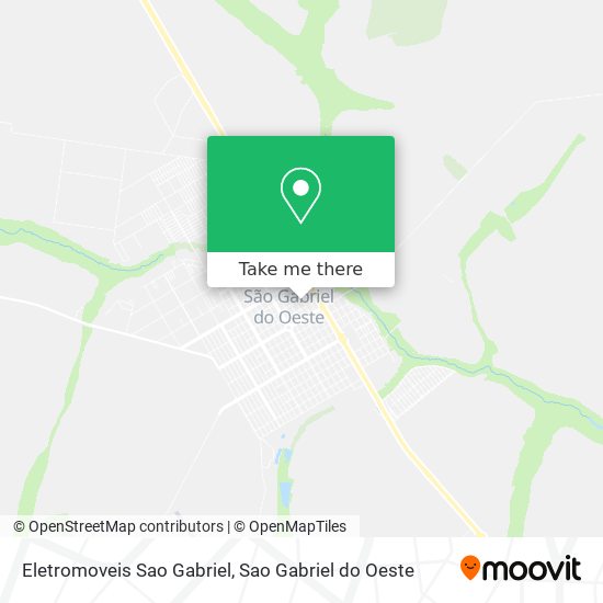 Eletromoveis Sao Gabriel map