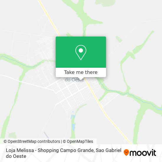 Mapa Loja Melissa - Shopping Campo Grande