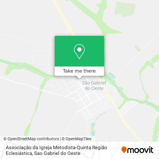 Associação da Igreja Metodista-Quinta Região Eclesiástica map