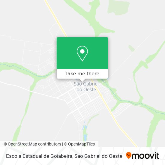 Mapa Escola Estadual de Goiabeira