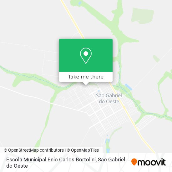 Mapa Escola Municipal Ênio Carlos Bortolini