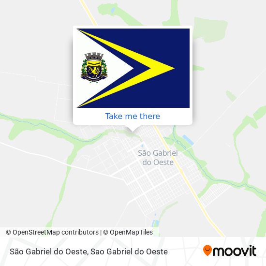 Mapa São Gabriel do Oeste