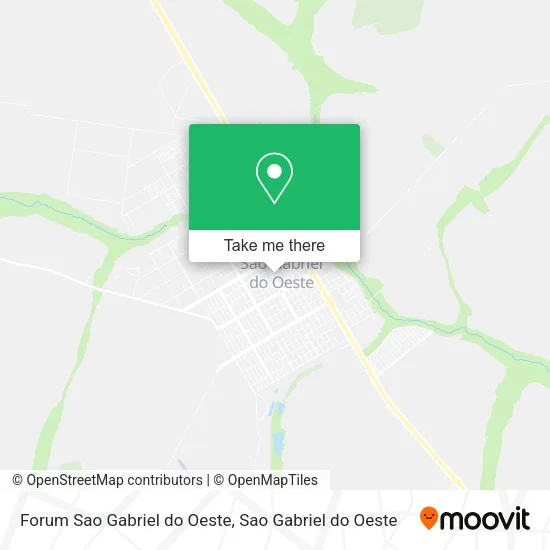 Forum Sao Gabriel do Oeste map