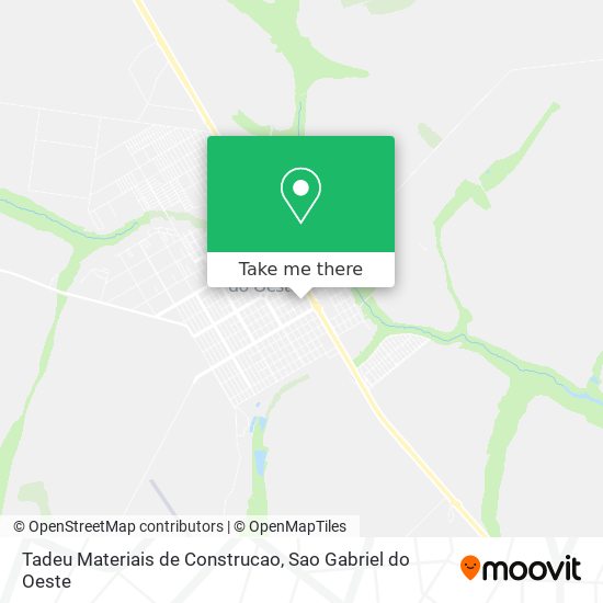 Mapa Tadeu Materiais de Construcao