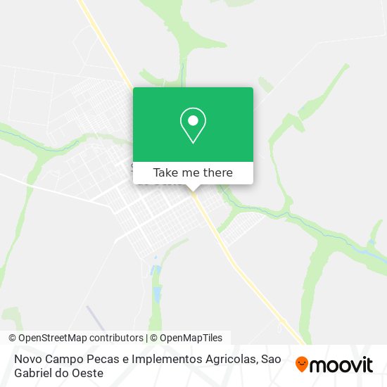 Novo Campo Pecas e Implementos Agricolas map