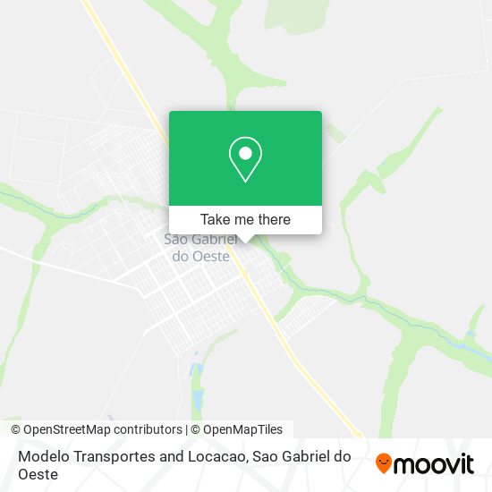 Modelo Transportes and Locacao map