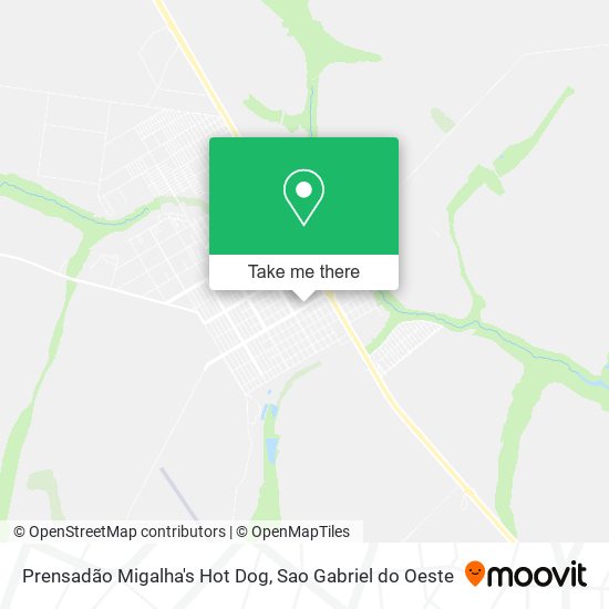 Prensadão Migalha's Hot Dog map