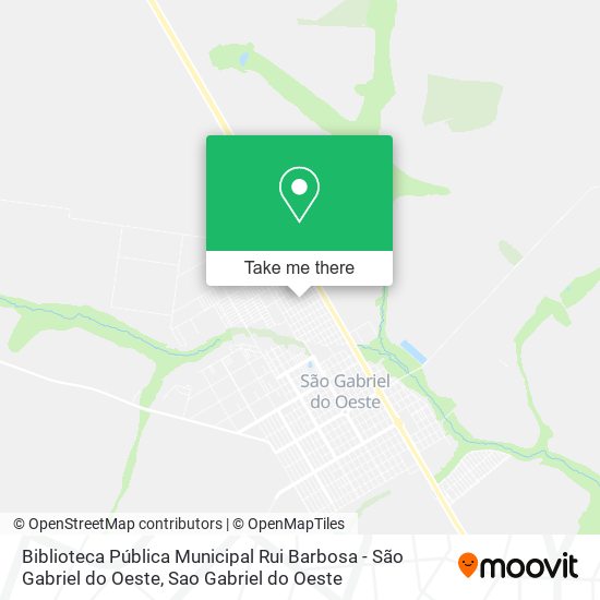 Biblioteca Pública Municipal Rui Barbosa - São Gabriel do Oeste map