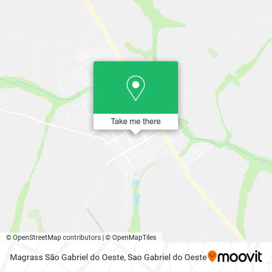 Magrass São Gabriel do Oeste map