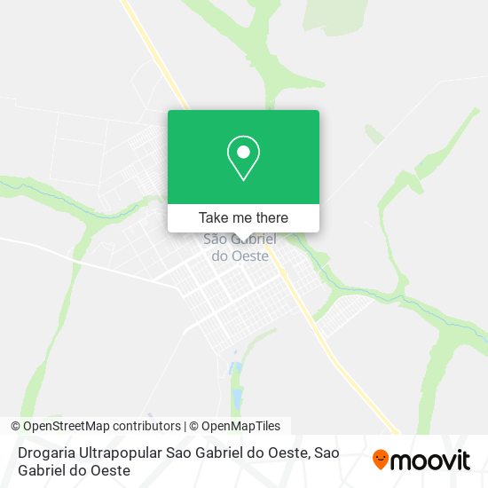 Mapa Drogaria Ultrapopular Sao Gabriel do Oeste