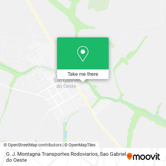 G. J. Montagna Transportes Rodoviarios map
