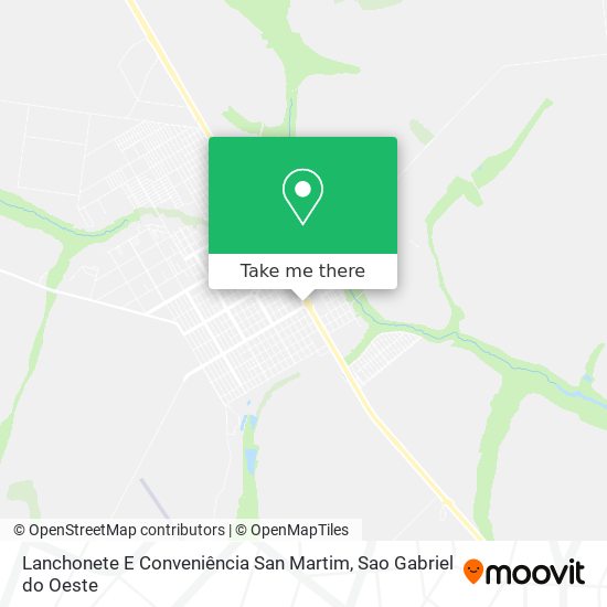 Mapa Lanchonete E Conveniência San Martim