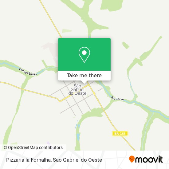 Mapa Pizzaria la Fornalha