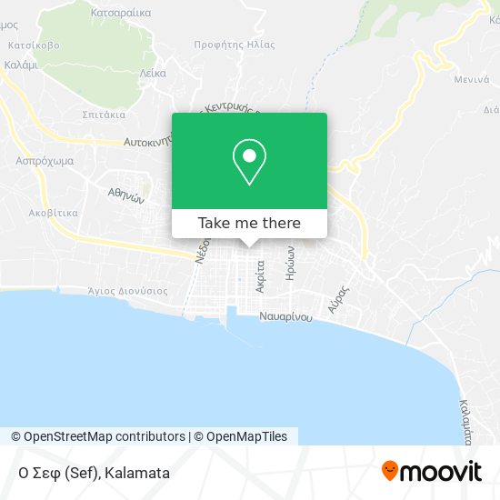 Ο Σεφ (Sef) map