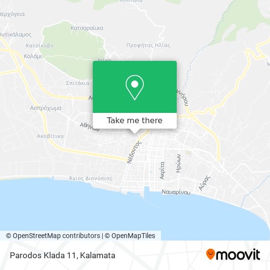 Parodos Klada 11 map