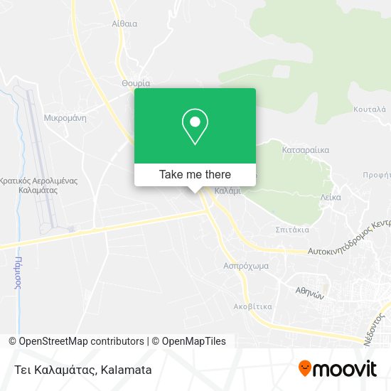 Τει Καλαμάτας map