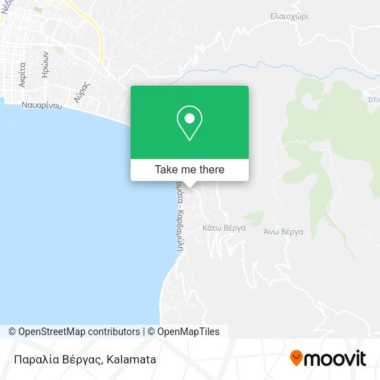 Παραλία Βέργας map
