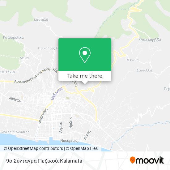 9ο Σύνταγμα Πεζικού map