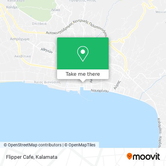 Flipper Cafe map
