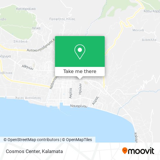 Cosmos Center map