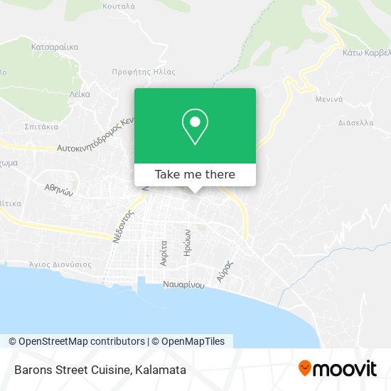Barons Street Cuisine map