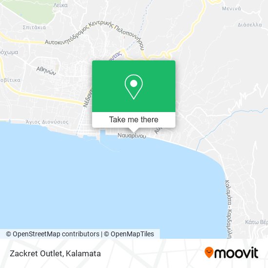 Zackret Outlet map