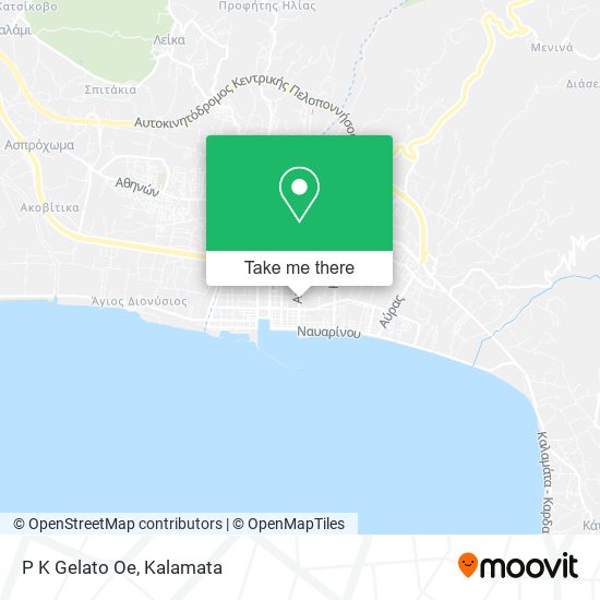 P K Gelato Oe map
