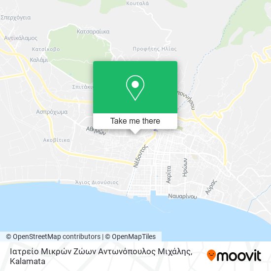 Ιατρείο Μικρών Ζώων Αντωνόπουλος Μιχάλης map