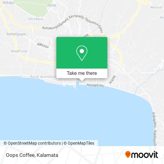 Oops Coffee map