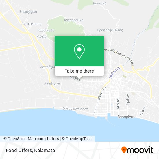 Food Offers map