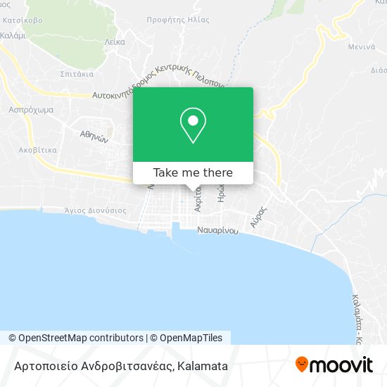 Αρτοποιείο Ανδροβιτσανέας map
